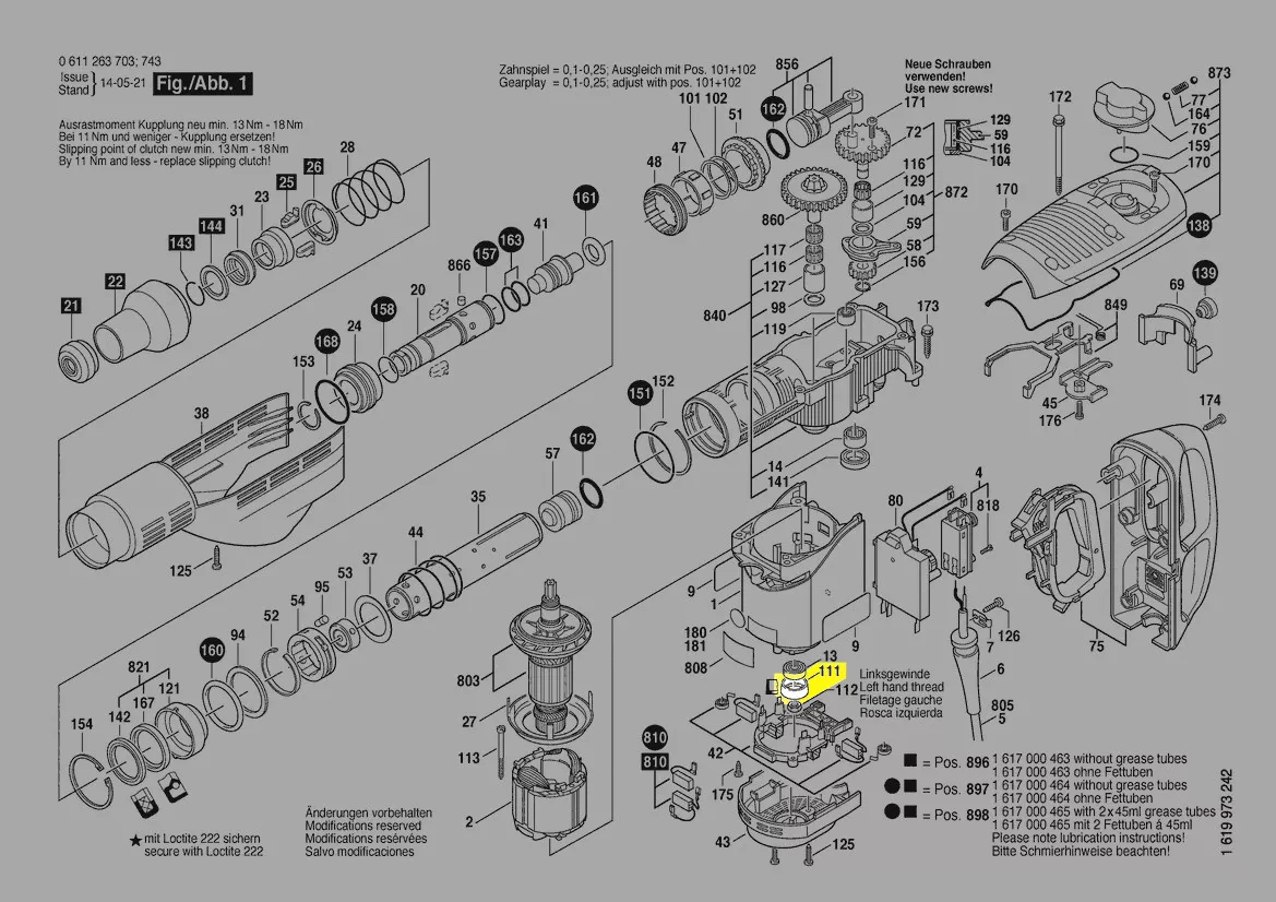 Coussinet réf. 1 610 290 046 BOSCH